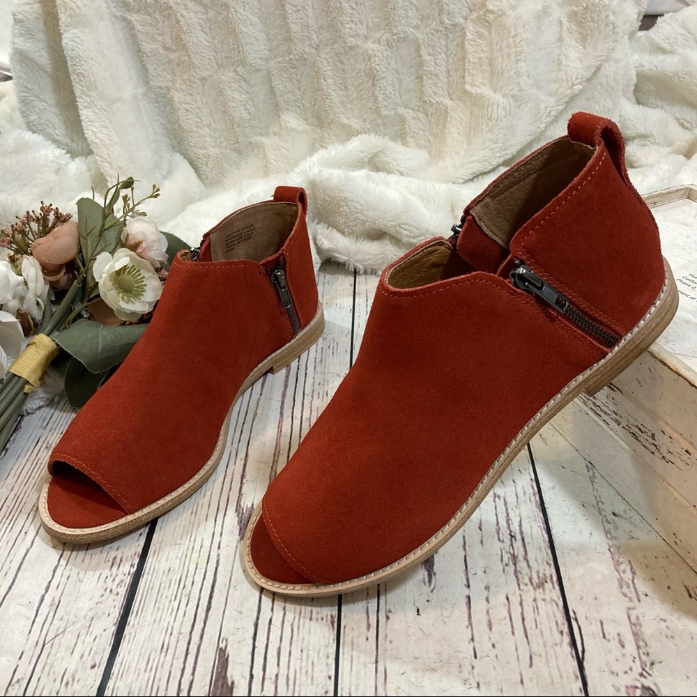 Kelsi dagger Anthropologie open toe suede sandals / booties NEW